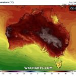 Zengende hitte voor Australië, onweer voor het noorden