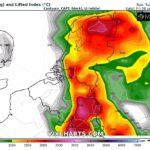 Heet weer afgesloten met regen en onweer?