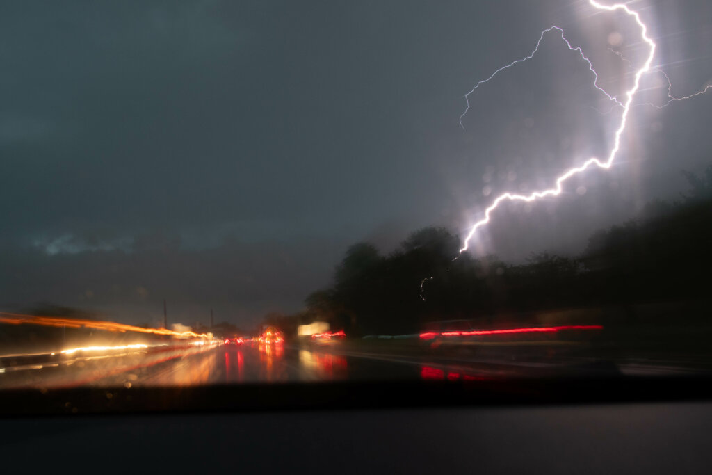 Onweer compilatie video Düsseldorf