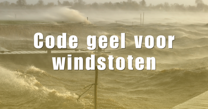 Code geel waarschuwing wegens wind op oudejaarsavond