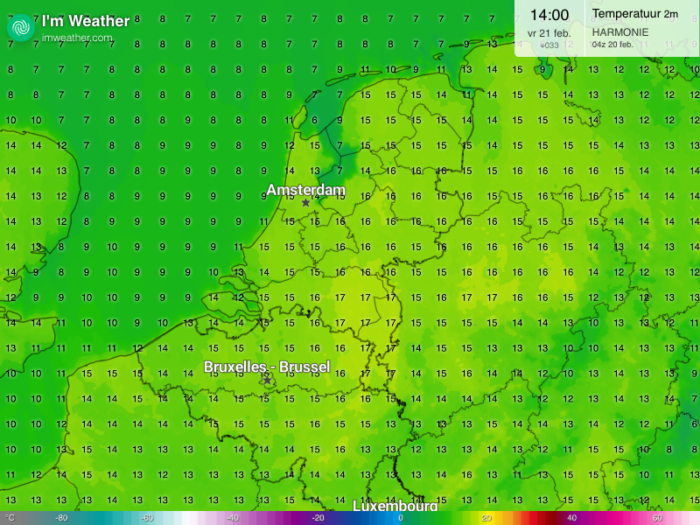 Van vrieskou naar 17 graden